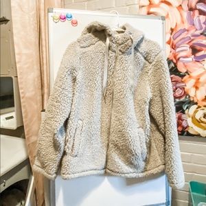 XL Senita teddy bear jacket cream